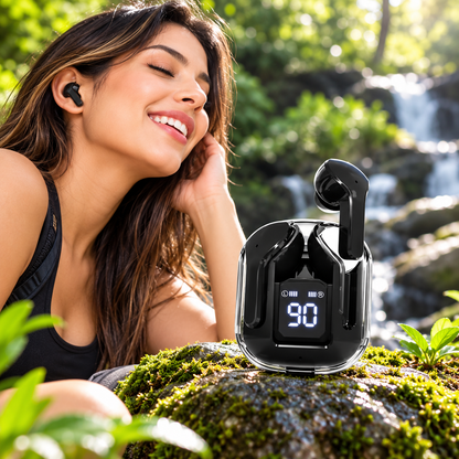 Audífonos Inalámbricos Bluetooth con Pantalla Digital LED