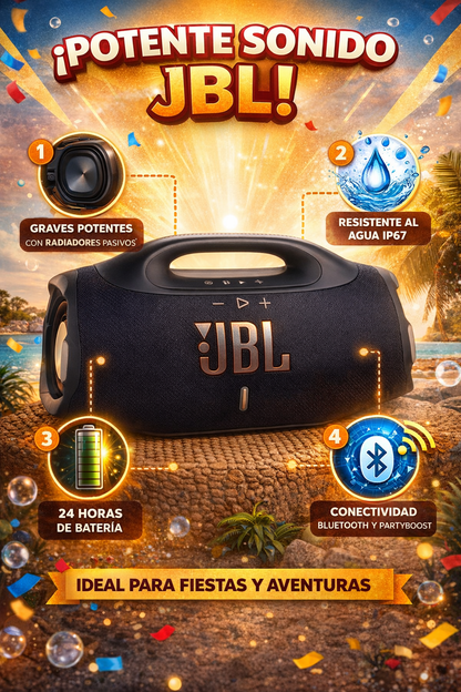 JBL BoomBox Pro Max Con Bluetooth