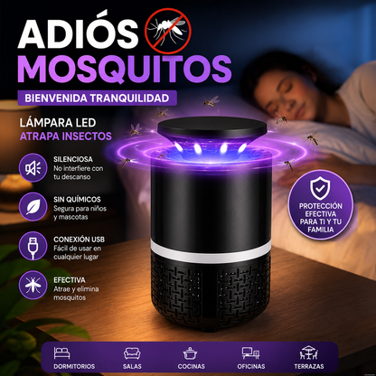Lámpara Eléctrica LED Atrapa Insectos USB