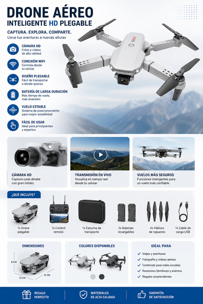 “AeroMax Pro HD – Drone Inteligente”