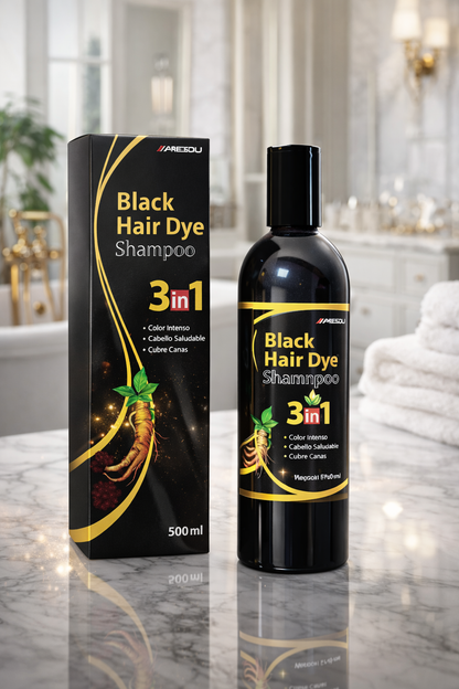 Shampoo Color Negro Instantáneo (3 en 1)
