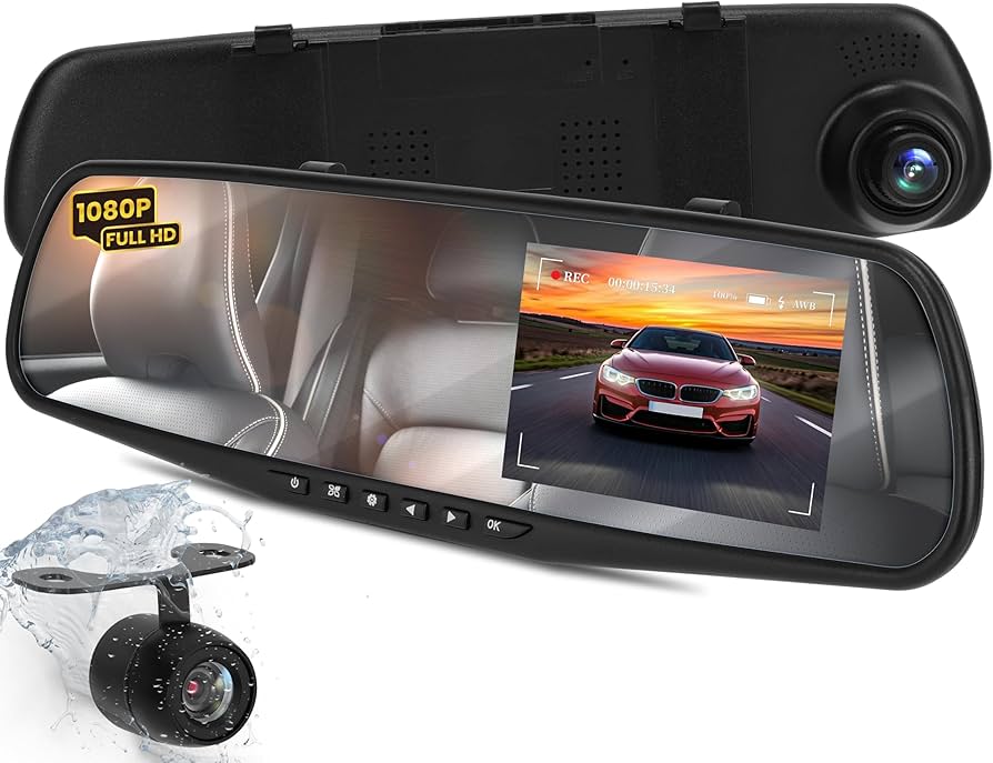 ESPEJO 3 CAMARAS RETROVISOR PARA AUTO