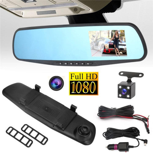 ESPEJO 3 CAMARAS RETROVISOR PARA AUTO