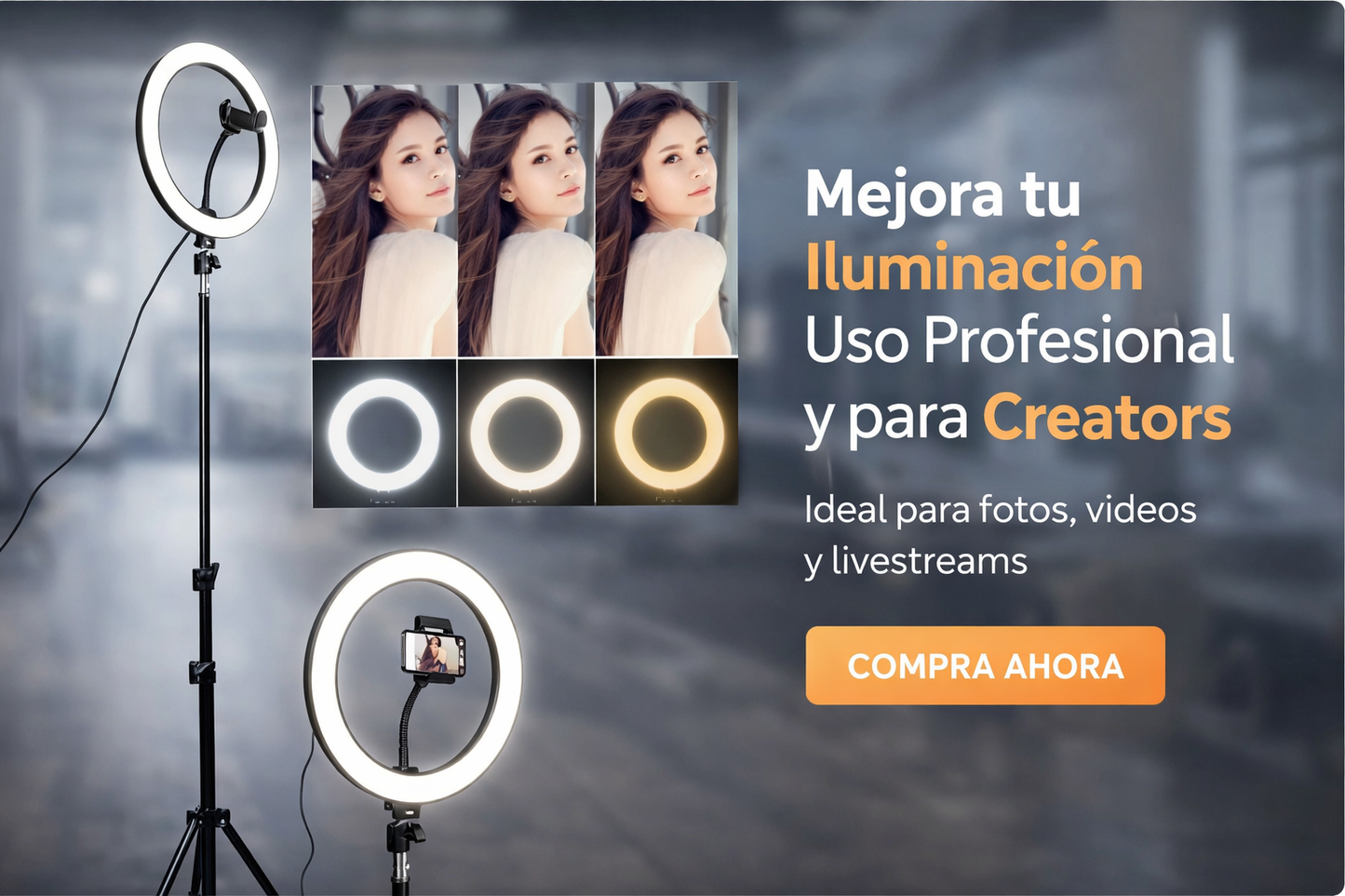 🎞️Aro de luz para creadores de contenido📽️