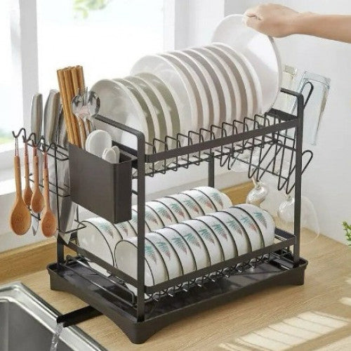 Escurridor de Platos de 2 Niveles Premium