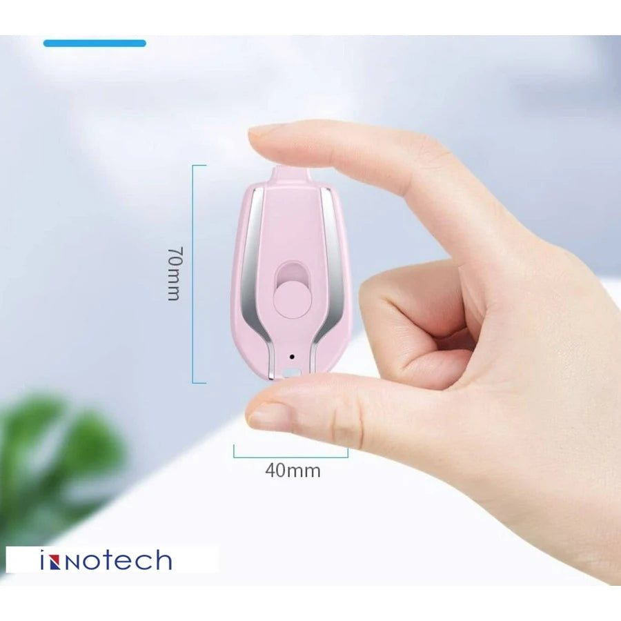 “ Mini Cargador Portátil Llaver0 para iPhone”¡Nunca Más Sin Batería!