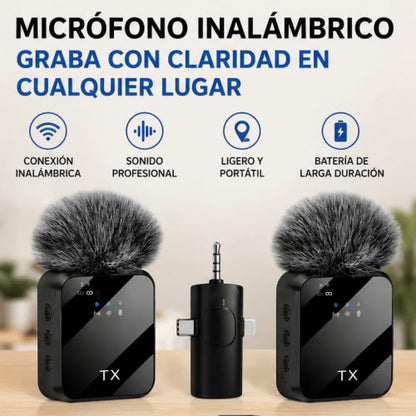 Micrófono Inalámbrico Profesional HD