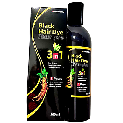 Shampoo Color Negro Instantáneo (3 en 1)